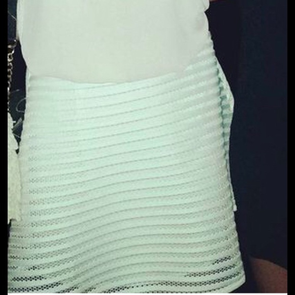 Sugar lips white unique head turning skirt